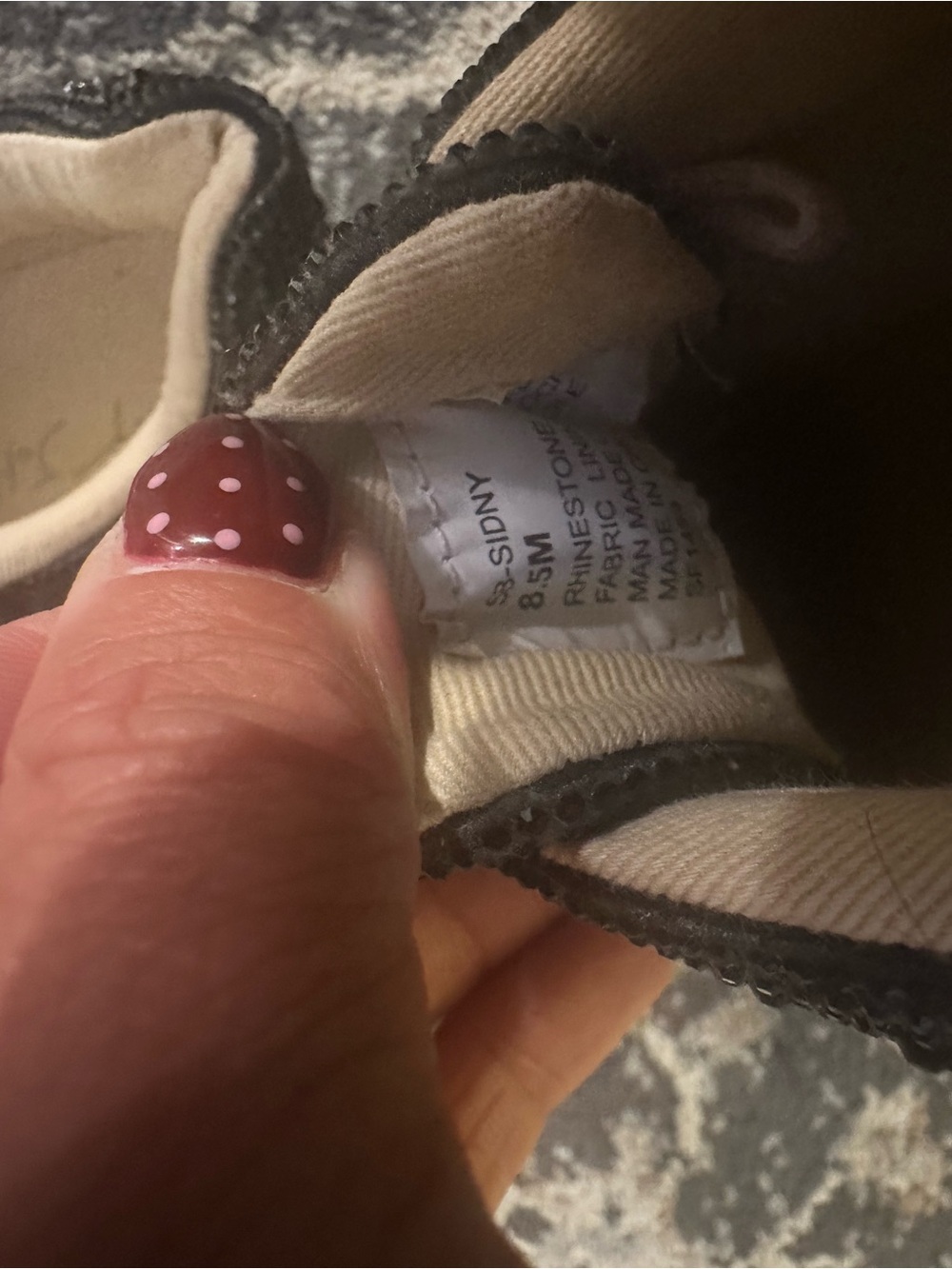 Betsey Johnson Black Glitter Low-Top Lace-Up Sneakers - Picture 9 of 11